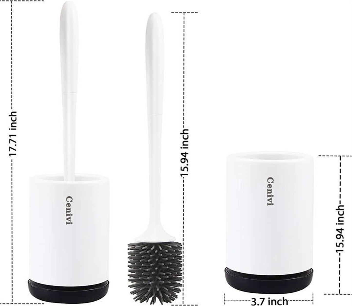 Home Fashion Simple Toilet Cleaning Brush Set